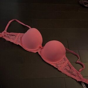 Pink push up bra